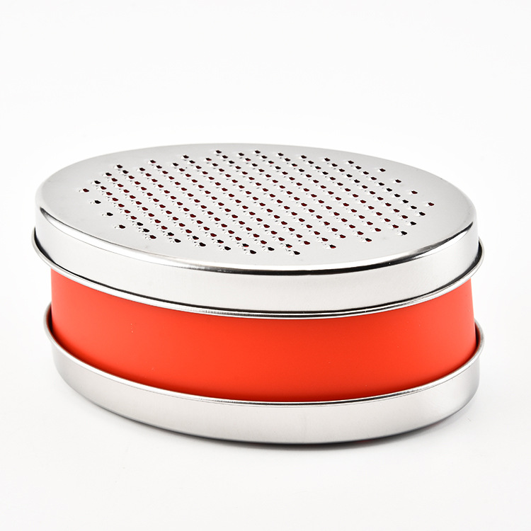 Stainless Steel Grater with Container for Storing Cheese with Storage Container for Veggie Kitchen Cutting Tools
