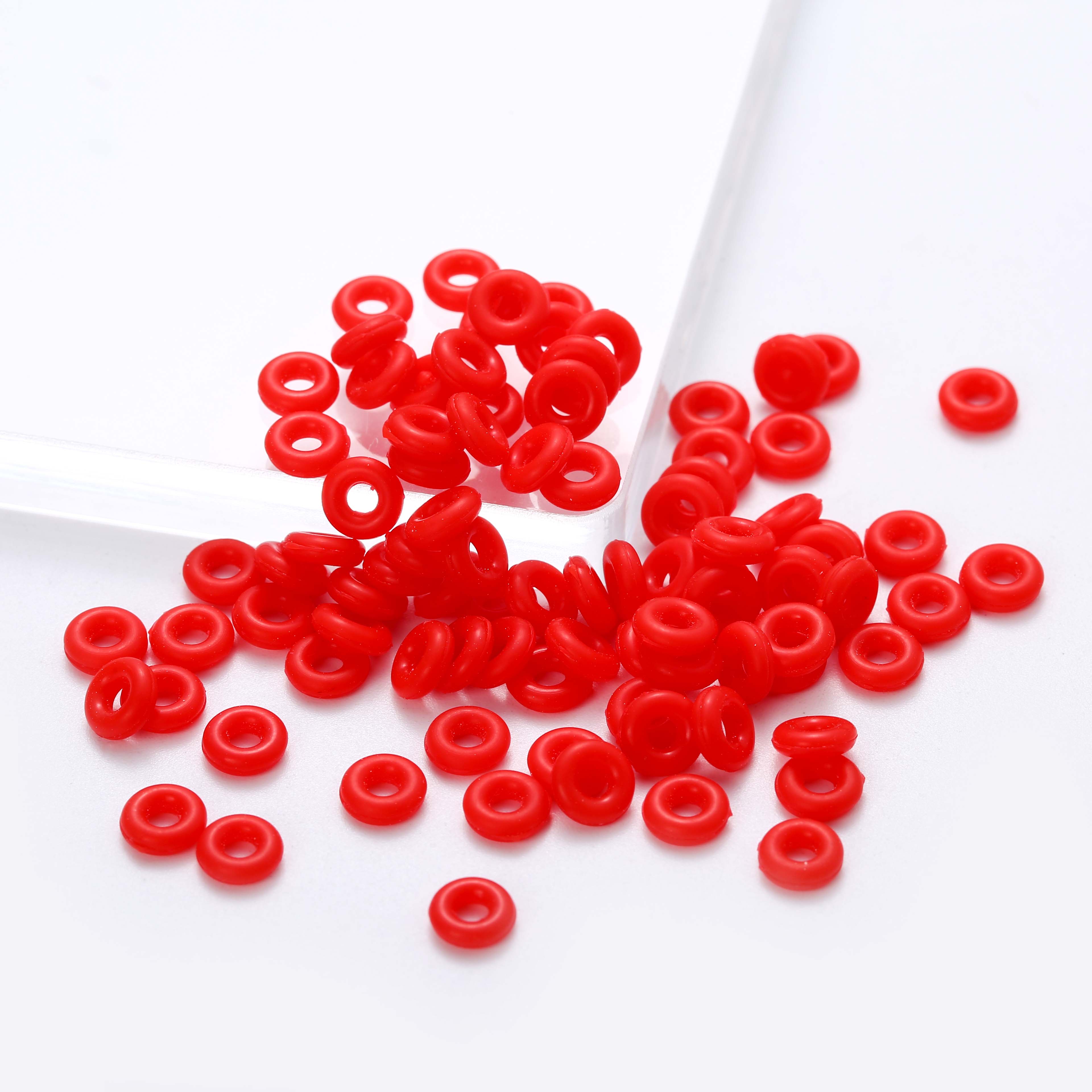 20/50/100Pcs Colorful Rubber Clip Charms Safety Stopper Bead Fits Original Charm for DIY Bracelets Necklaces Jewelry Making: M / Yellow