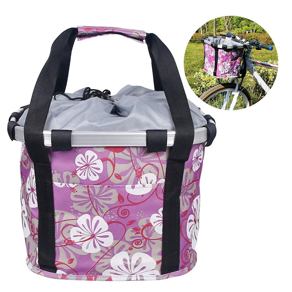 Animaux chat siège chien vélo panier avant amovible vélo panier chien transporteur étanche animaux siège vélo panier cyclisme accessoires: VIOLET