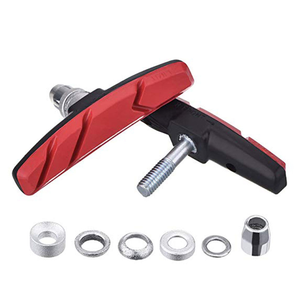 Pastillas de freno de bicicleta de carretera y de montaña, accesorios duraderos para ciclismo, frenos en V, bloques de goma, 1 par