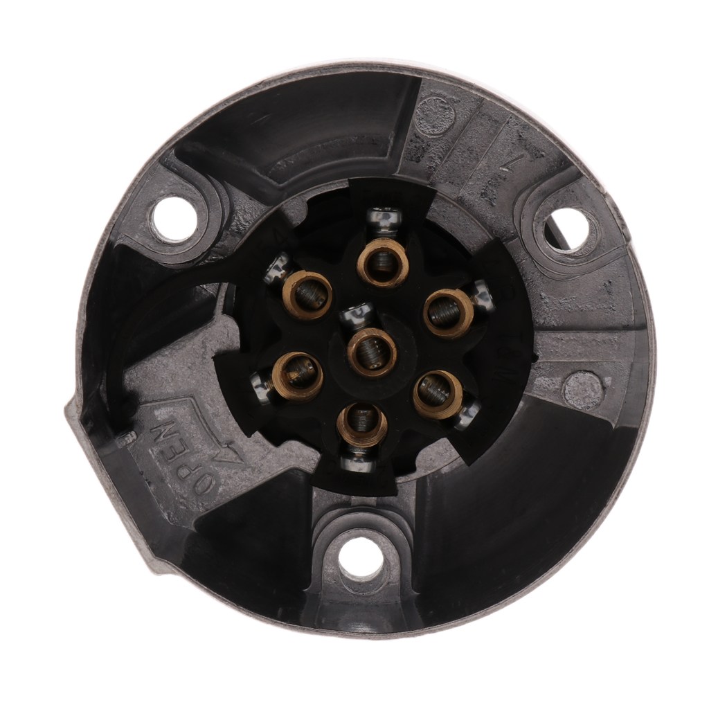 Auto Replacement 7 Pin Traile RV Tow Bar Plug Socket Tow Wiring Connector