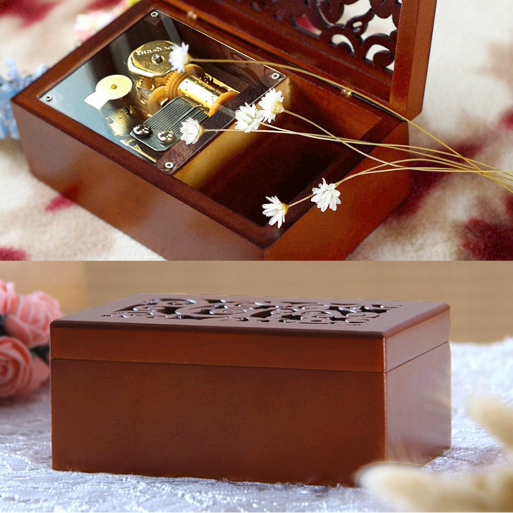 Bevigac Mini Vintage Clockwork Music Box Musical Toy met Melodie van Kasteel In De Hemel Cadeau Voor Kerst Verjaardag Valentine9s