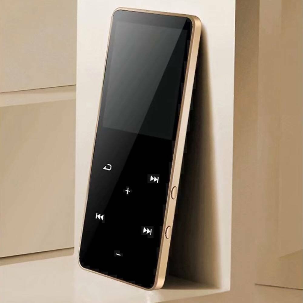 Mp4 Spieler Bluetooth Mp3 Mp4 Musik Spieler tragbar Mp4 Medien Schlank Mit 1,8 Zoll berühren Tasten Fm Radio Video Hifi mp4 8/16gb: Gold / 16GB