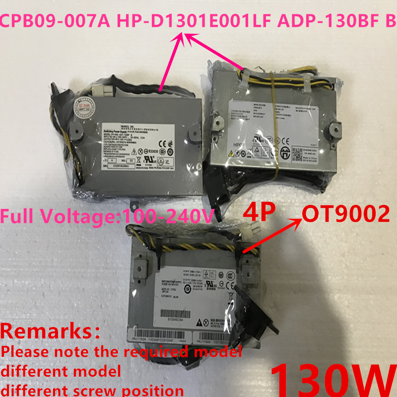 bloc d'alimentation pour Lenovo Dell Vostro 320 Studio 1909 Inspiron One 19 130W alimentation CPB09-007A HP-D1301E001LF OT9002 ADP-130BF B