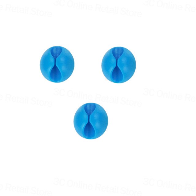 Enrouleur de câble organiseur de câbles, Clip de câble bureau organisateur de câbles USB Table sécurisée: Blue 3