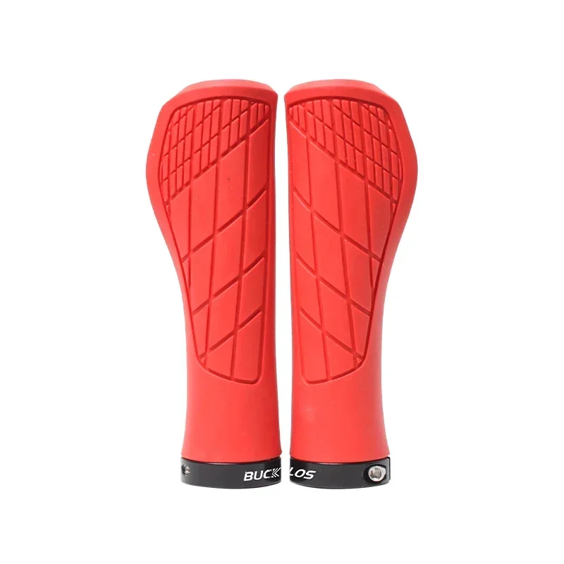 BUCKLOS Bicycle Handle Bar Grips Mountain Bike Single-sided Locking Handlebar Cover Ergonomic Bicycle Handlebar Grips: Yellow