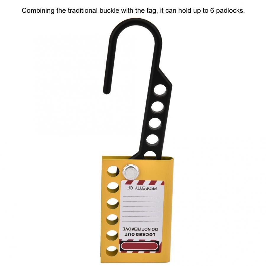 Aluminum Row Insulation Industrial Safety Hasp Lockout 6-hole Expander Lock BD-51