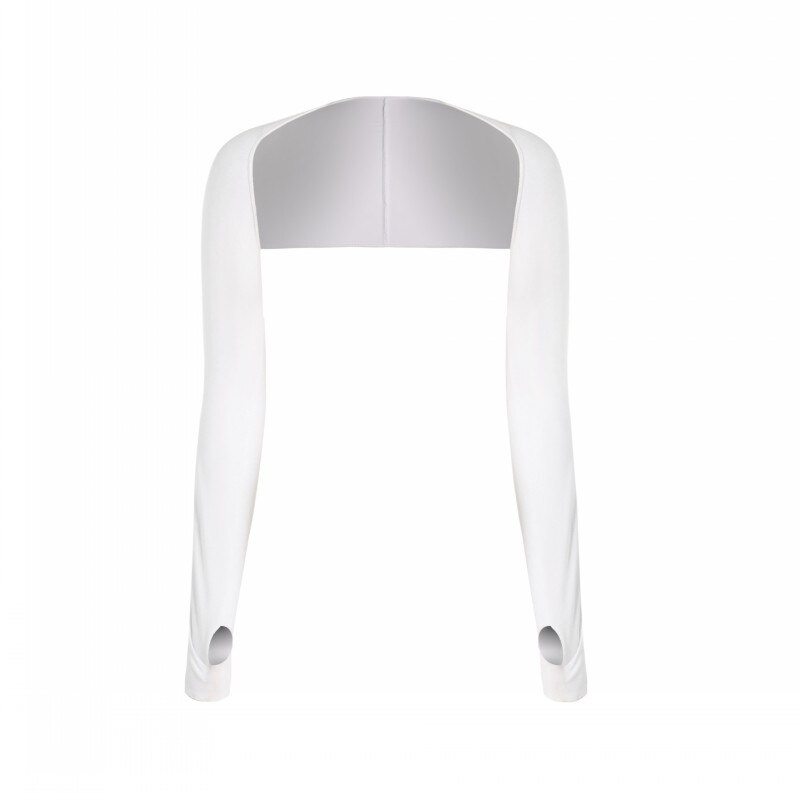 Cycling Ice Silk Sunscreen Shawl Sports One-piece Shoulder Sleeves Neck Shading and UV Protection Sleeves Sun Protection Sleeves: white