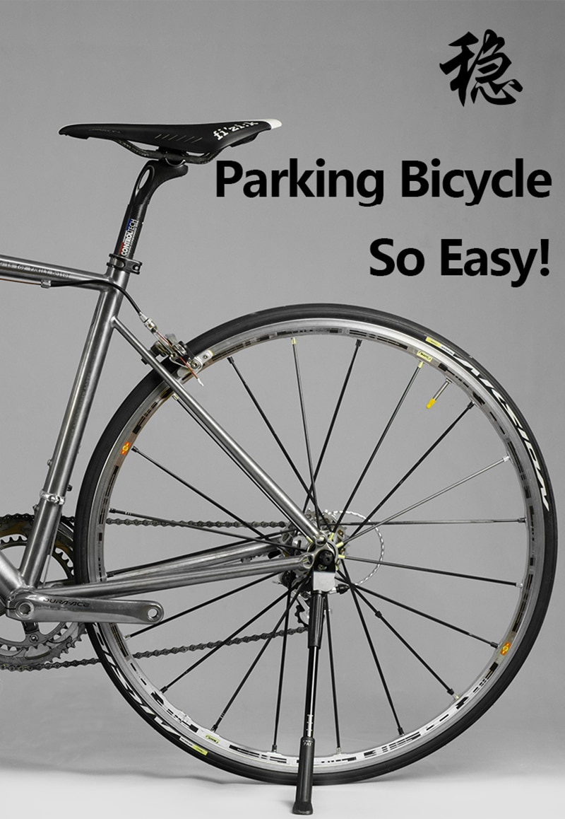 Cykel kickstand til 26 " 27.5 " 29 " 700c hjul cykel kickstand til carbon fiber cykel kick stativ bærbar cykel sideholder