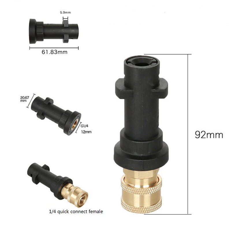 30/90 ° Hogedrukreiniger Wand Tips Auto Wasmachine Snelle Jet Lance Nozzle Water Spuitlans Tip Voor Karcher K Serie k2 K3 K4 K5 K6 K7
