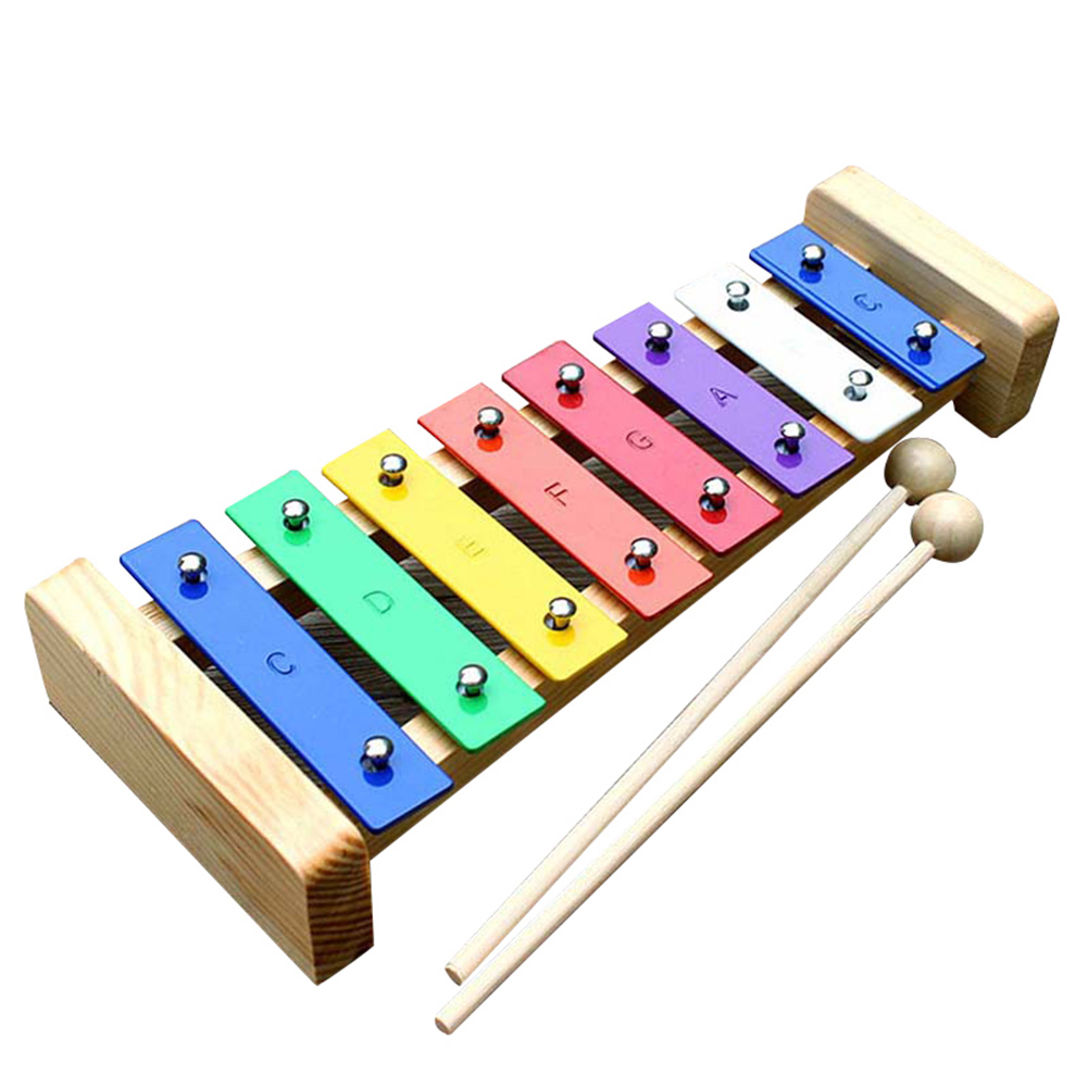 Børn banke på klaver keyboard 8- tone farverige barn musik pædagogisk legetøj & t8