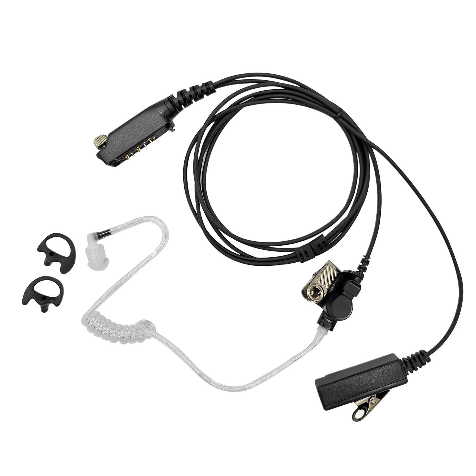 Auricular para walkie-talkie STP8000 STP9000 STP8035, auricular de 2 cables con micrófono PTT, Compatible con Radio SEPURA