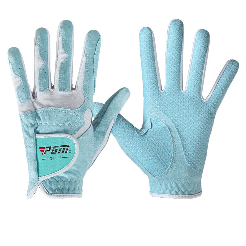 1 paar Frauen Verknüpfungen und Rechts Hand Golf Handschuhe Nicht-Unterhose Mikrofaser Tuch Sport Handschuhe Damen Weiche Atmungsaktive Handschuhe d0015