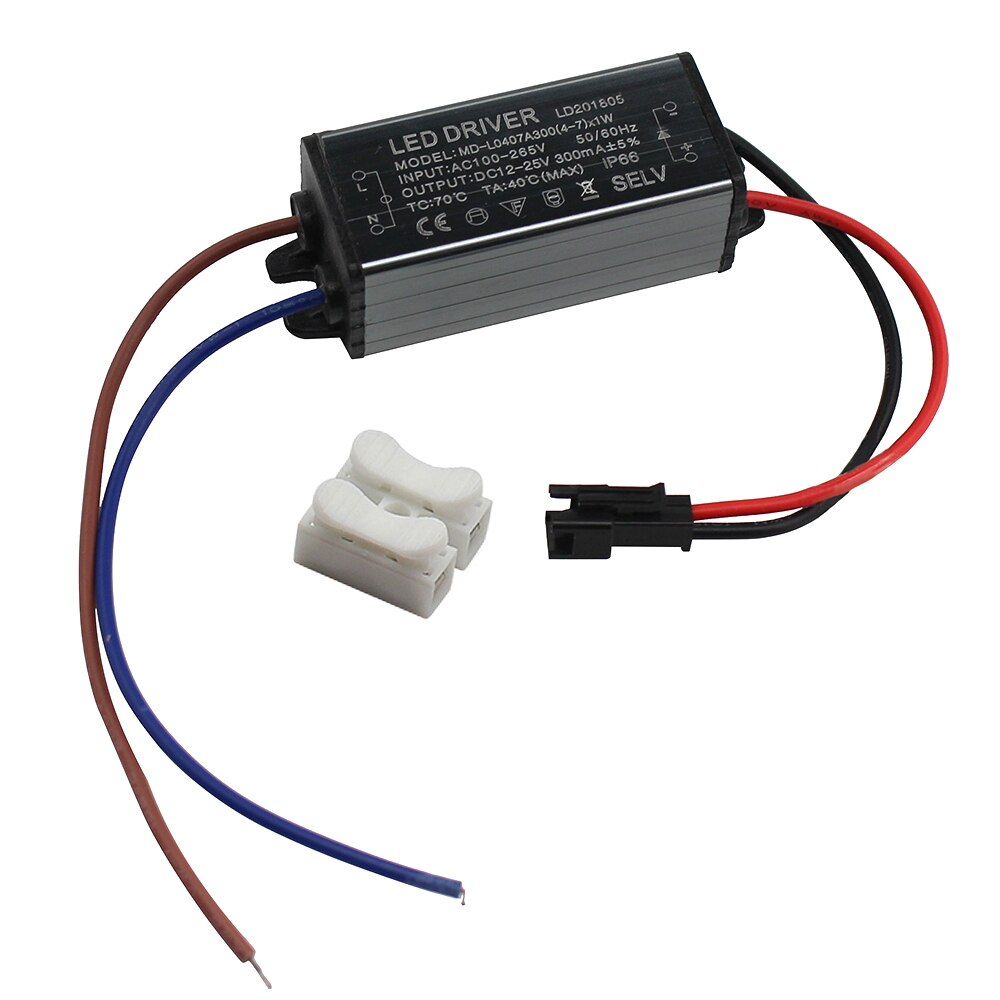 Aluminium IP66 3W 4W 7W 8W 12W 18W 24W Led Driver 300mA Ac 100-265V Waterdichte Voeding Verlichting Transformator Drivers Ballast