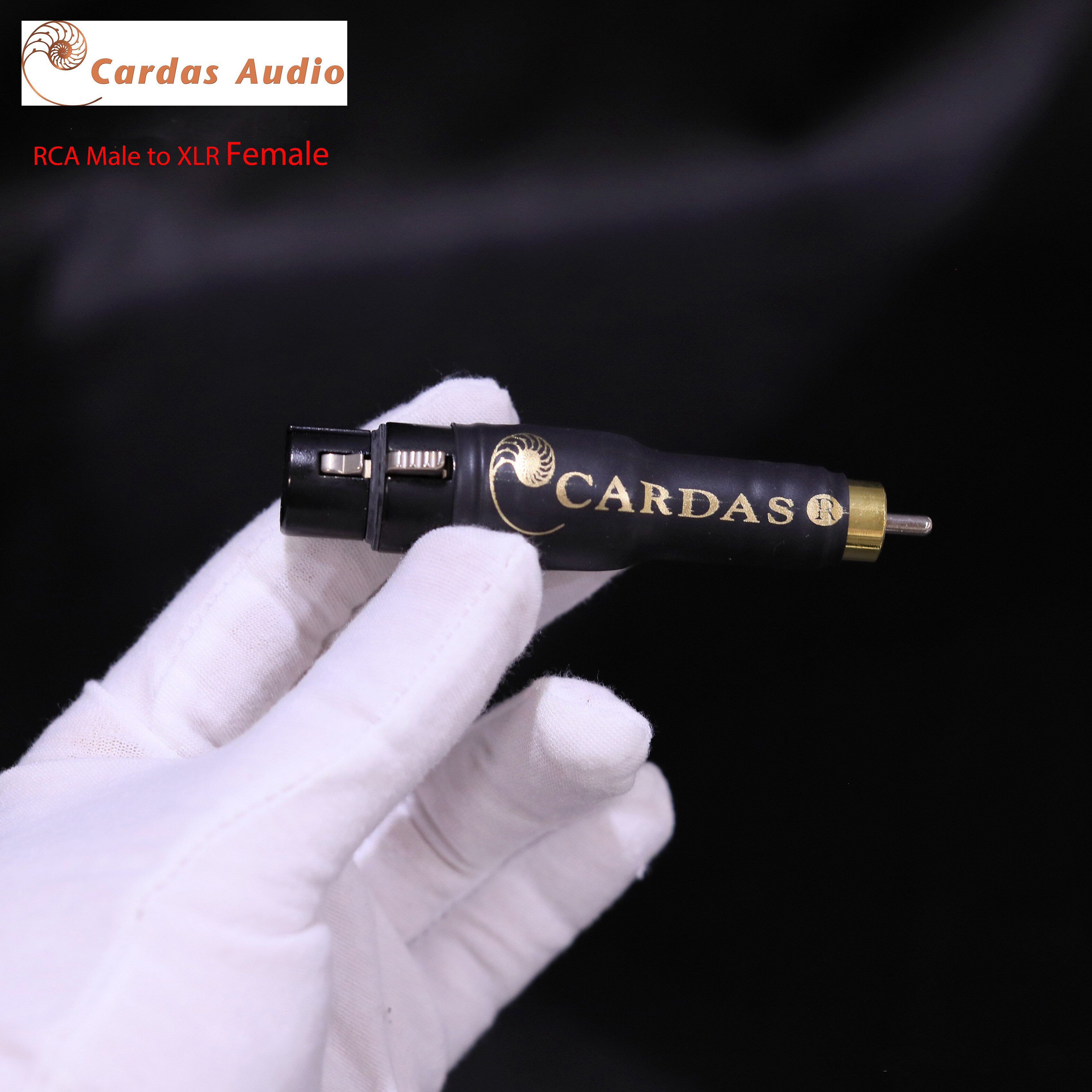 Cardas-adaptador de enchufe hembra a hembra, conector de Audio HIFI XLR macho a RCA macho,: RCA male-XLR female