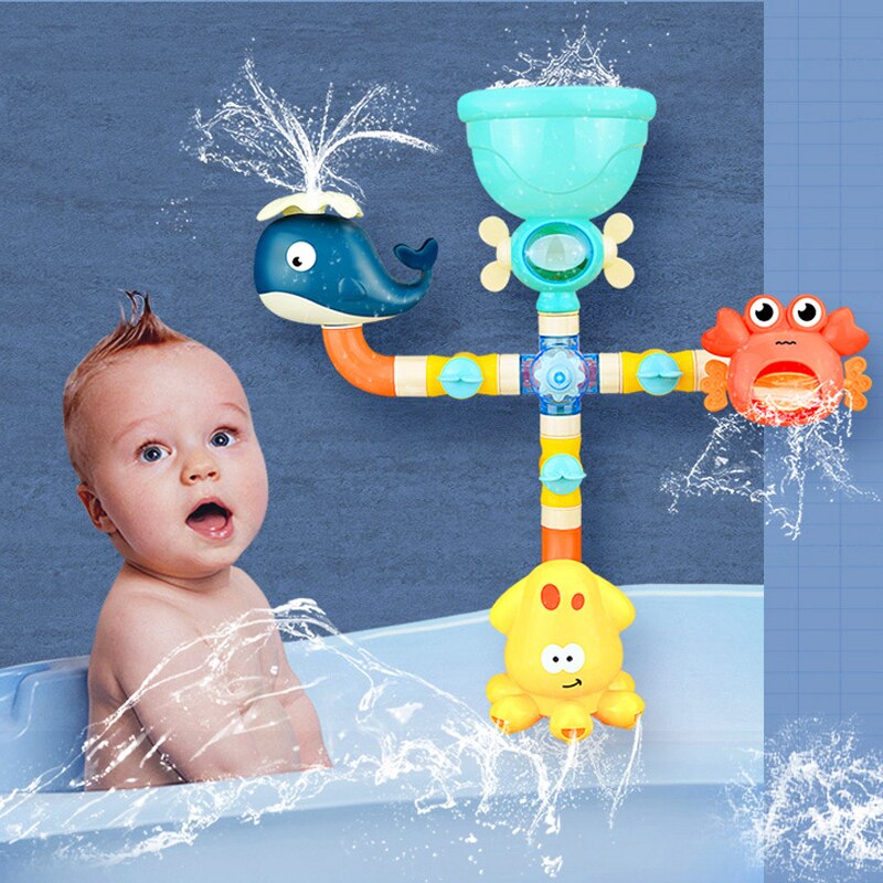 1pcs Nuoto Giocattoli Acqua Estate Acqua Gioco del Gioco Del Bambino Giocattoli Da Bagno Rubinetto Del Bagno Doccia Giocattoli Acqua Nebulizzata Elettrico Per bambini