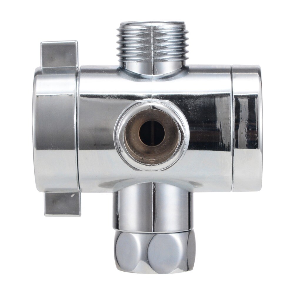 3 Way Adjustable Shower Head Diverter Valve T-adapter Bath Arm Mounted Connector Diverter Valve Bathroom Part