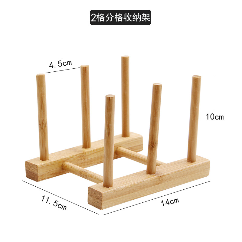 Kitchen Dish Drain Rack Wooden Display Stand Drainer Holder Drying Bowl Holder Simple Pot Lid Shelf Dinnerware Storage Organizer: VIOLET/紫罗兰