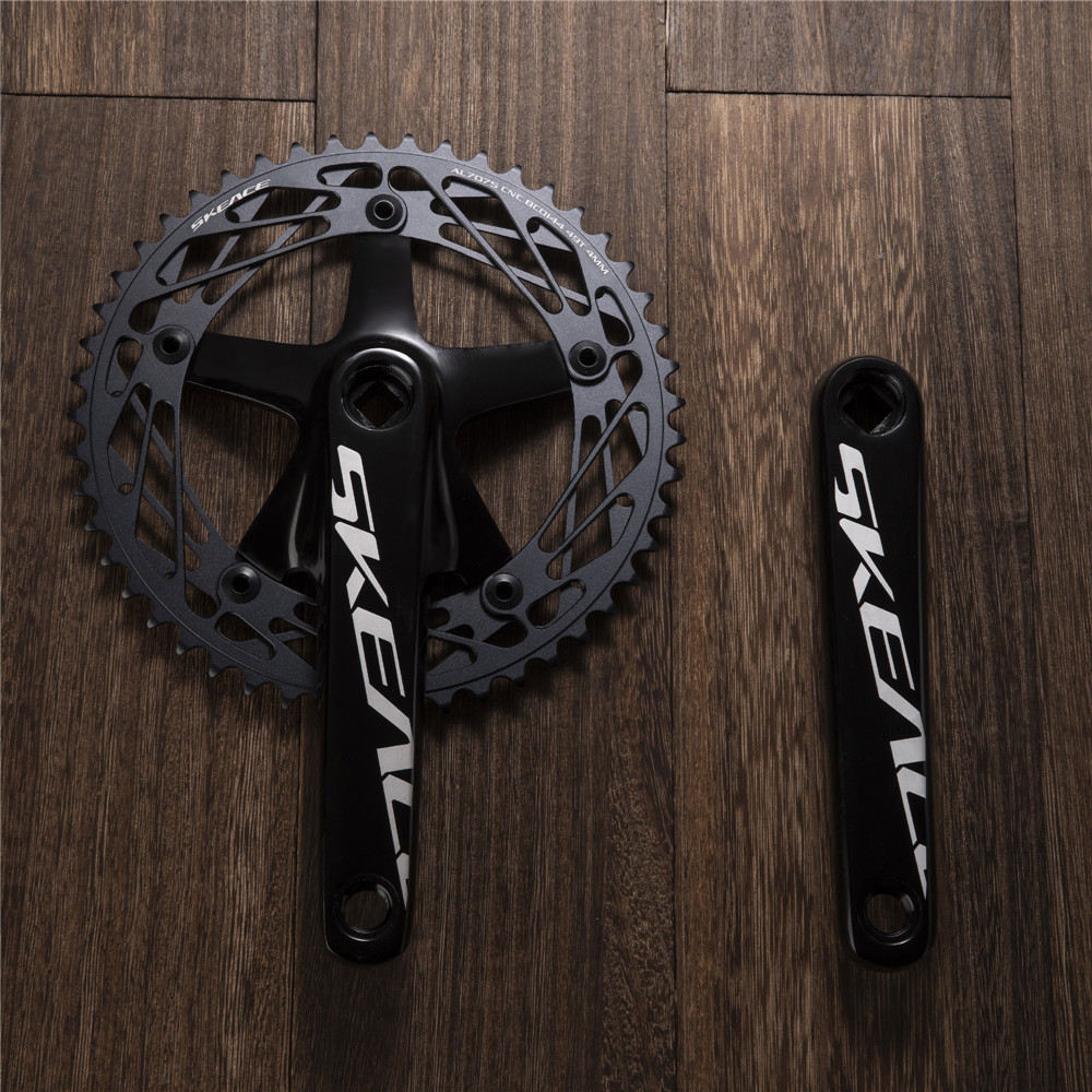 rask gir sykkel krank 49t kranksett spor rask krank fixie sykkel deler firkantet skrog 165mm bcd 144mm sykkel deler