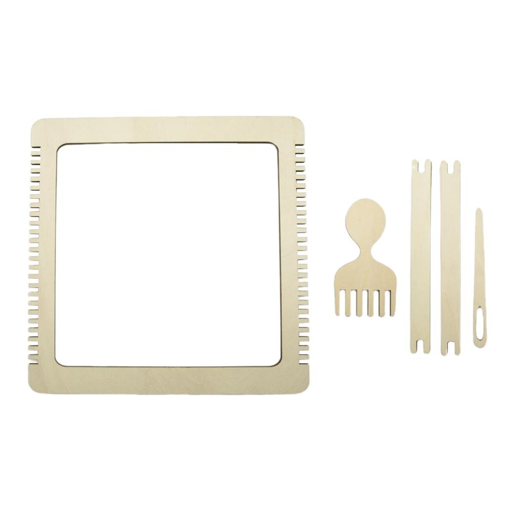 Weefgetouw Kids Multi-Craft Houten Weefgetouw Met Kam En Shuttle Voor Beginners En Kinderen