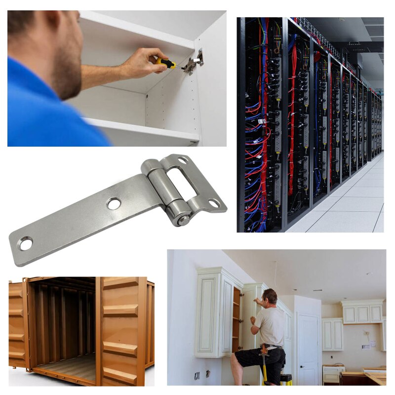 Door Hinge Mirror Polished Hinge Stainless Steel Container Industrial Hinge Equipment Box Distribution Cabinet Hinges Hardware
