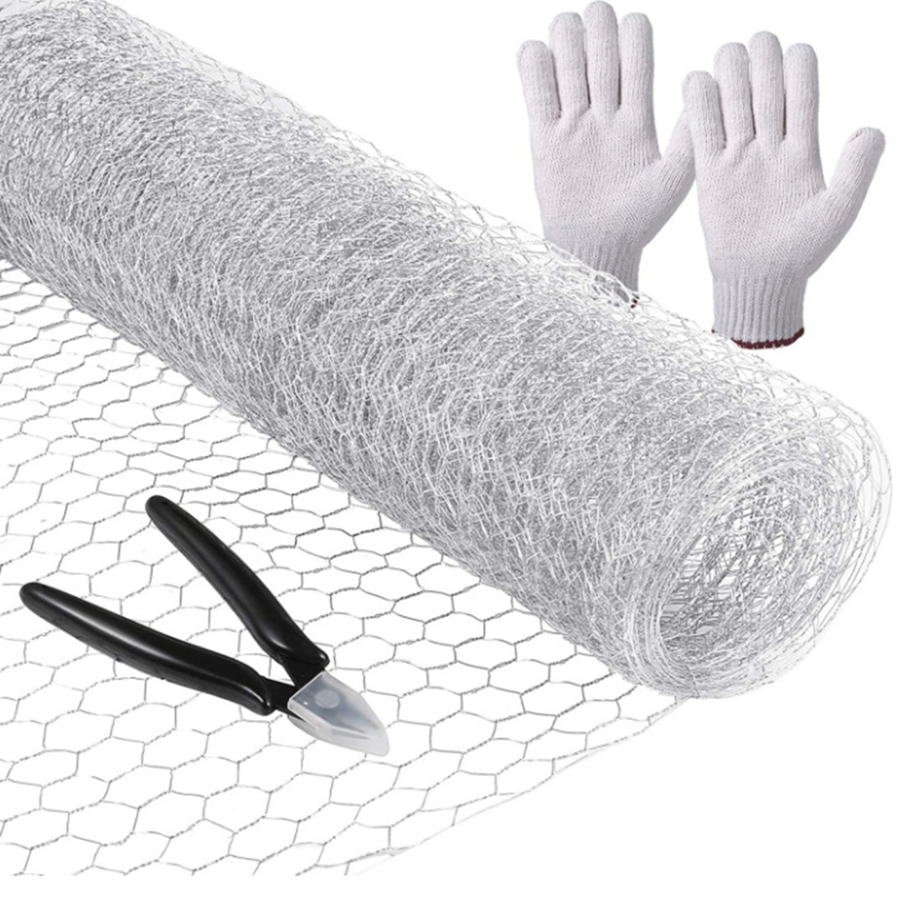 Rete metallica esagonale zincata leggera e abbastanza resistente per uso domestico per progetti artigianali rete da recinzione per conigli