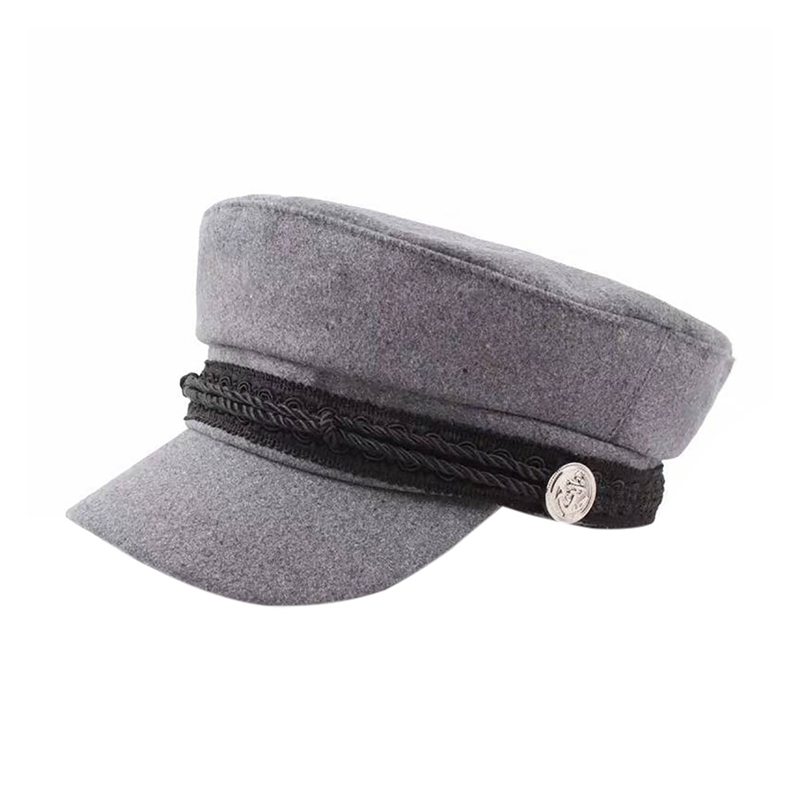 Sombrero octogonal de algodón con botones y bisagras para hombre y mujer, gorra plana de Golf, calentador de cabeza, ropa deportiva, versión coreana