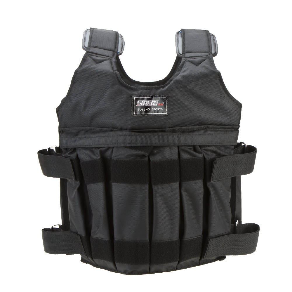 SUTEN — Gilet lesté réglable pour la boxe, 20, 50 kg, équipement de fitness, musculation et entraînement: Loading 50kg