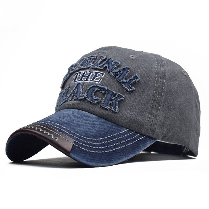 Verstelbare katoenen baseballpet voor heren, vintage snapback pet voor dames, streetwear, distressed, gescheurde hiphoppetten: A9