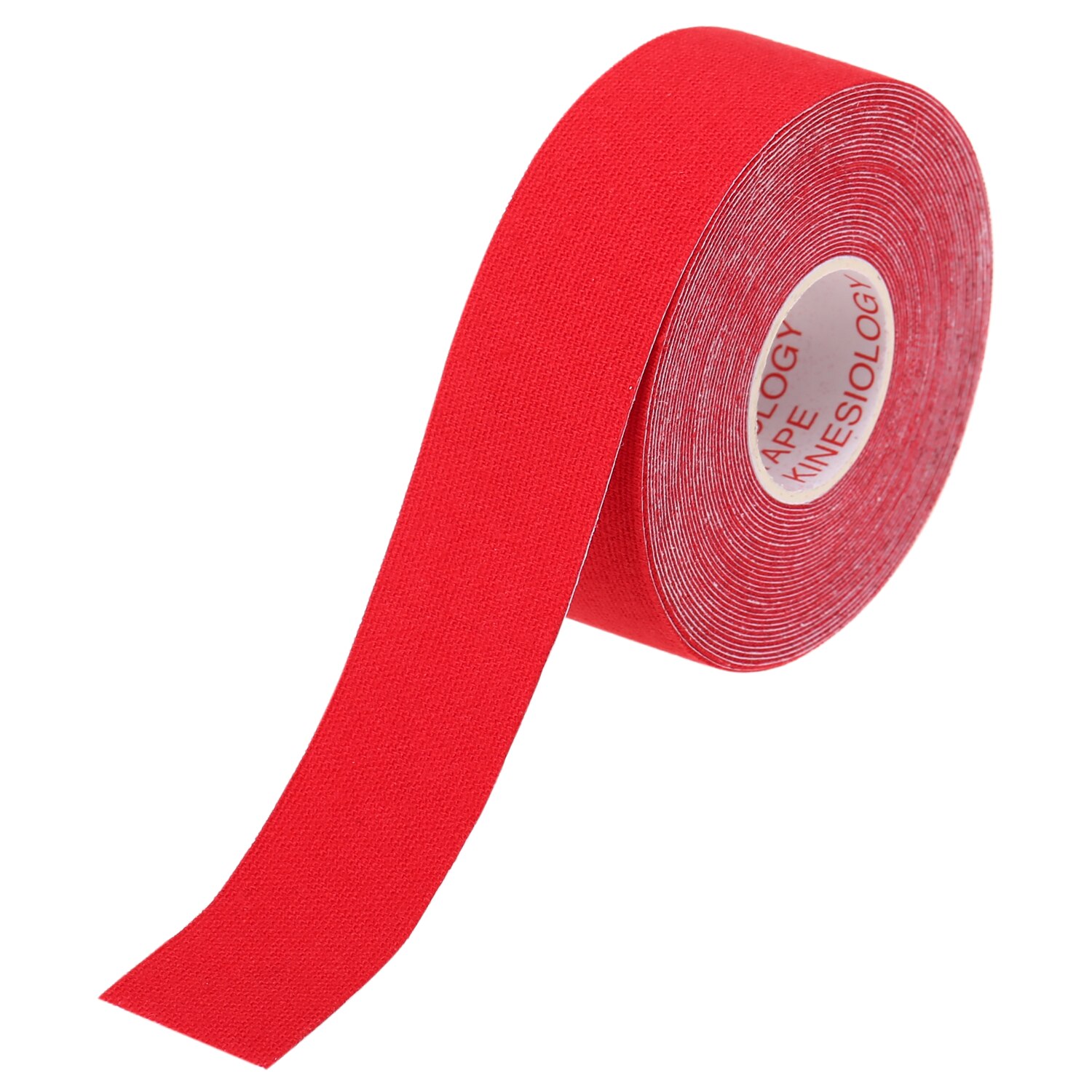 5m atletische spierbandages, sporttape, ademend, schouder, enkel, pols, voet, elleboog, hersteltherapie-apparatuur: Rood 2.5cm