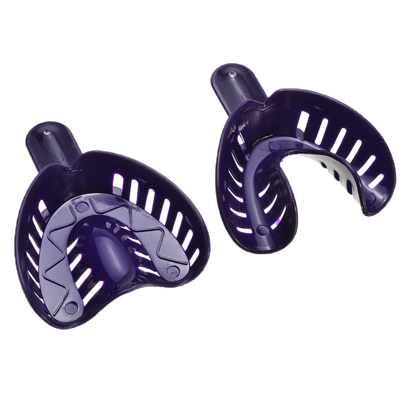 12 stks/set Plastic Tanden Houder Trays Tandindruk Trays Centrale Supply Duurzaam Dental Care Tanden Houder Voor Tandheelkundige Gereedschap