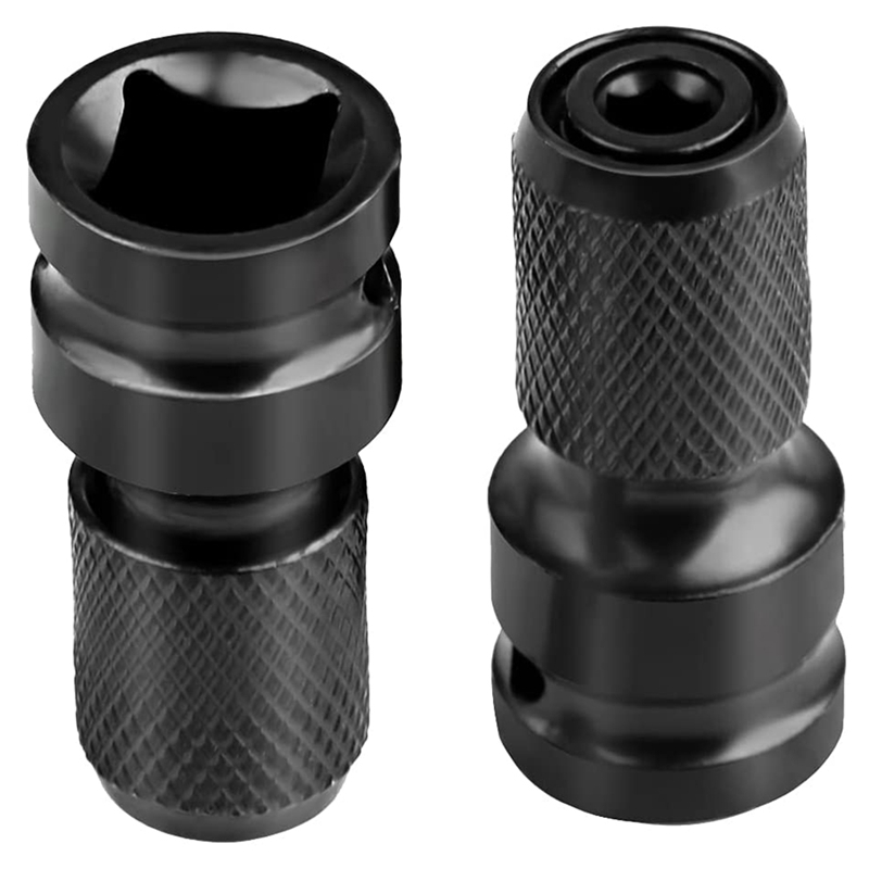 1/4 Inch Bit Socket Adapter, 1/2 Inch Vierkante Drive (1.3 Cm) tot 1/4 Inch Zeshoekige As (0.6 Cm) Quick Release Converter: Default Title