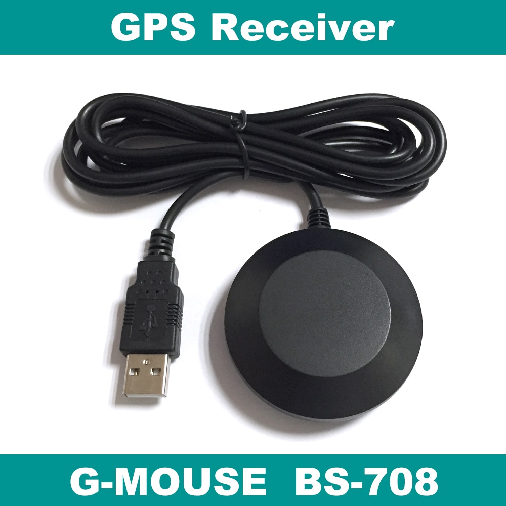 BEITIAN G-MOUSE, USB GPS ontvanger, magnetische montage, 9600bps, 2.0 m, USB 2.0 interface connector, BS-708, vervangen BU-353S4