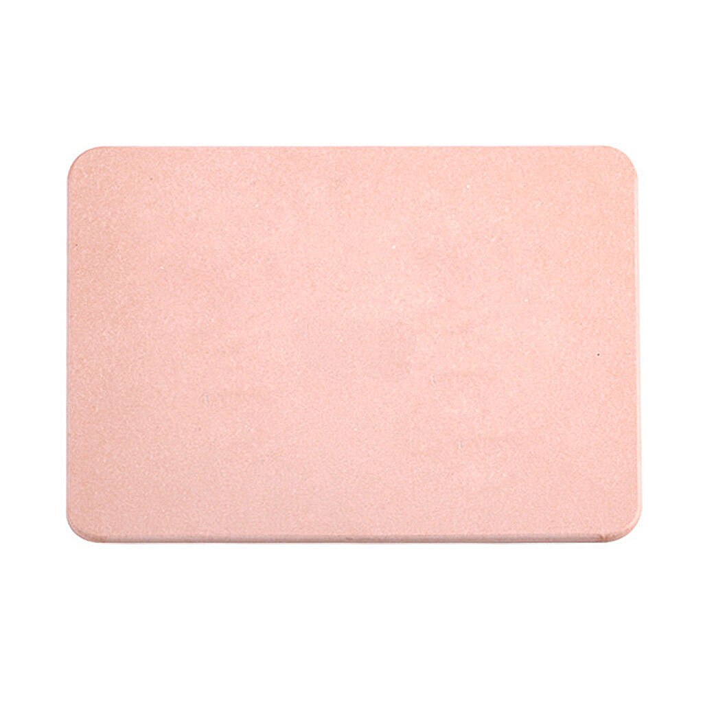 Tapis Ultra absorbant antidérapant boue Diatom | Sèche rapide, tapis de salle de bain, tapis de bain, diatomite, eau de trempage, propre et maintien, séchage rapide: Pink 