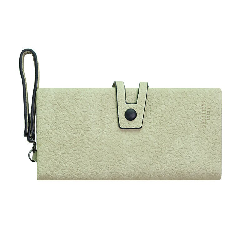 Mass Ms. Long Wallet Multifunctional Students Simple Purse Wallet women wallets: Green