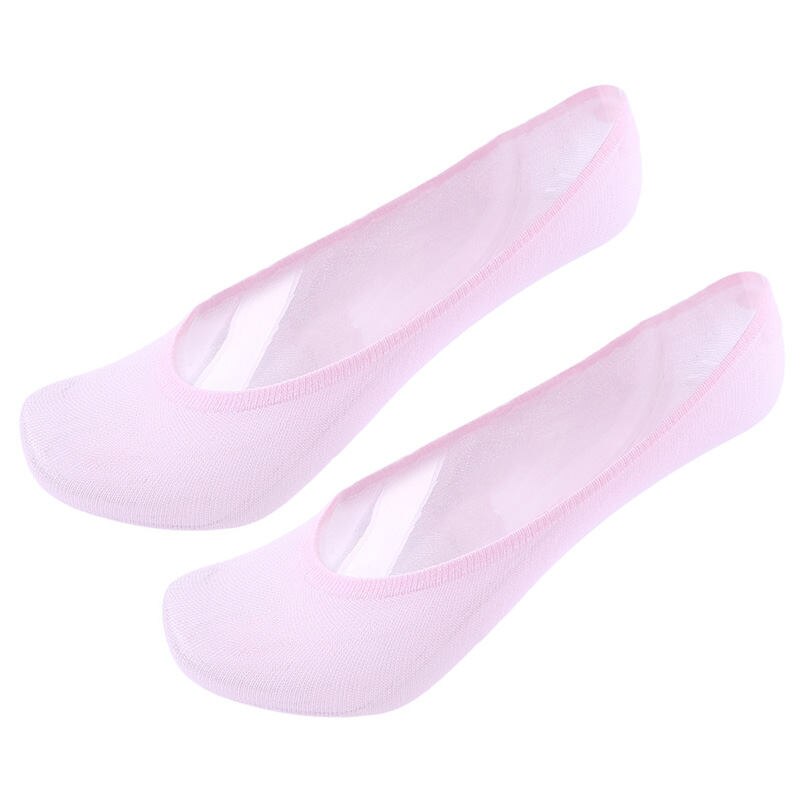 5 Paia Calzini Bassi Traspiranti Invisibili - Calzini Estivi Donna - Cotone Elastico Casual: Rosa