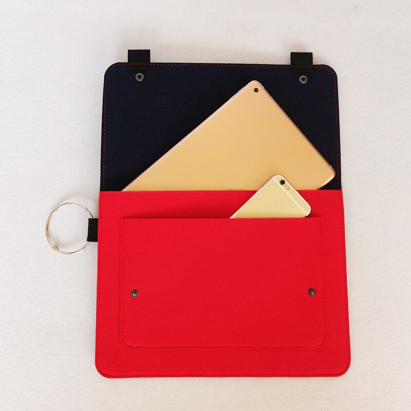 Dokumenty biletowe Organizer filcowa torba do przechowywania folderów przewodowa myszka komputerowa teczki biznesowe pakiet biurowy elektroniczny gadżet Supplie