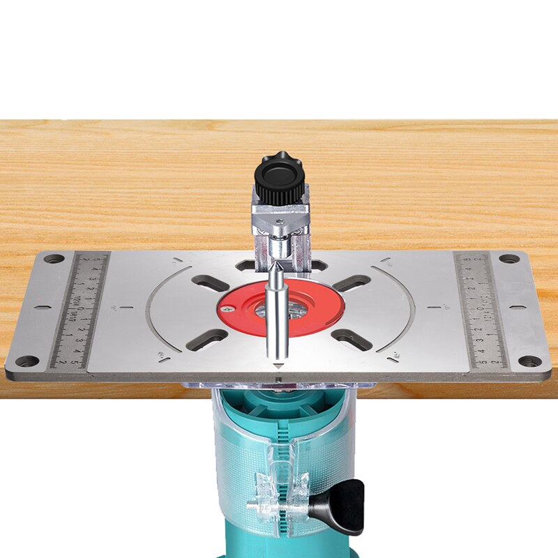 Aluminium Carpinte Router Table Insert Plate Multifunctional Woodworking Benches Carpenter Trimming Machine Engraving Board