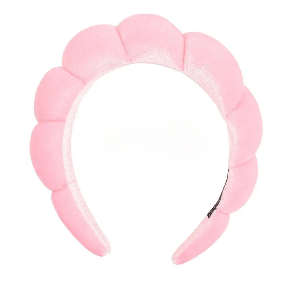 Spa Headband for Washing Face Wristband Set Sponge Makeup Skincare Headband Wrist Towels Bubble Soft Get Ready Hairband for Wome: green
