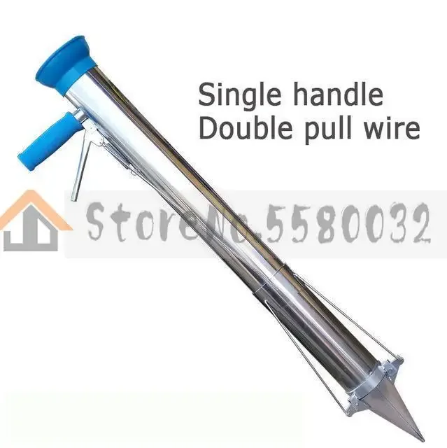 Garden Seedler Transplanter Manual Seeder for Planting Vegetables Seedling Planter Tool Hheld Garden Efficiency Device: grey