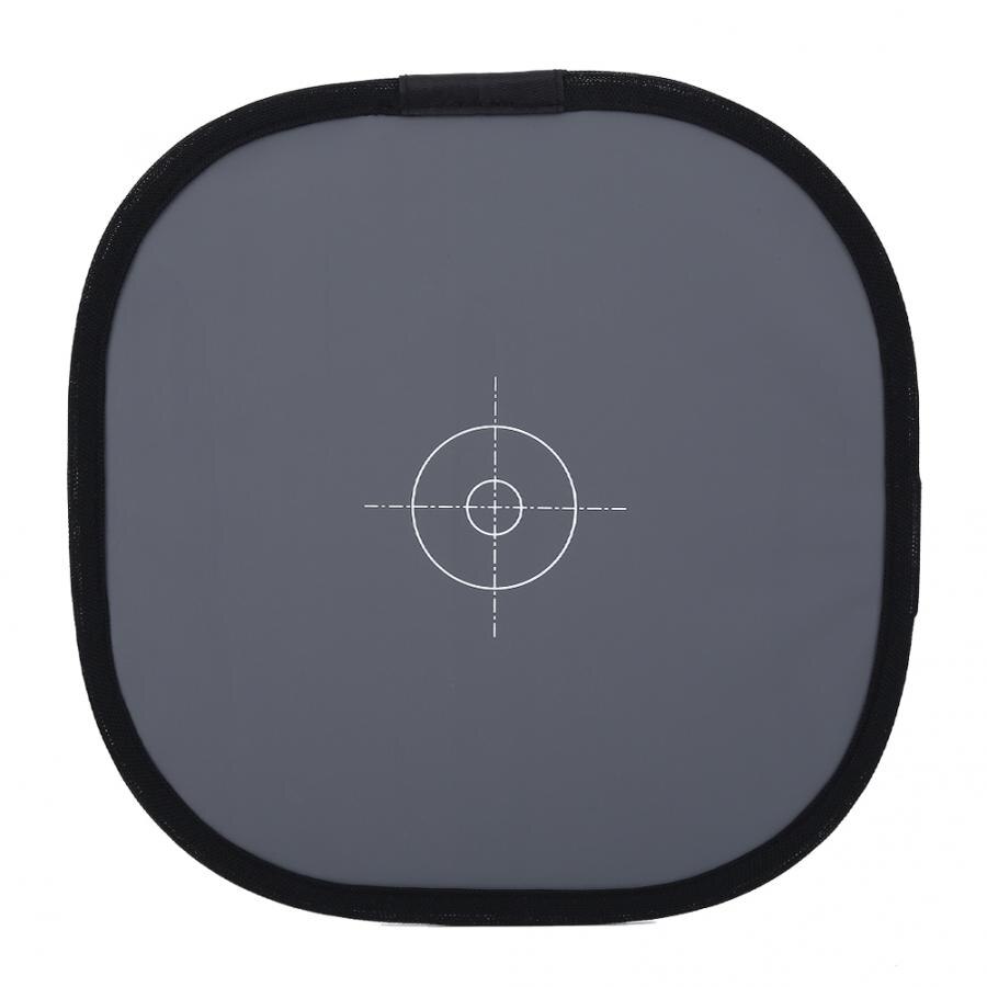 30cm 12 Inch Foldable 18% Gray Card Reflector White Balance Reference Card with Carry Bag Photography Double Face Focusing Board
