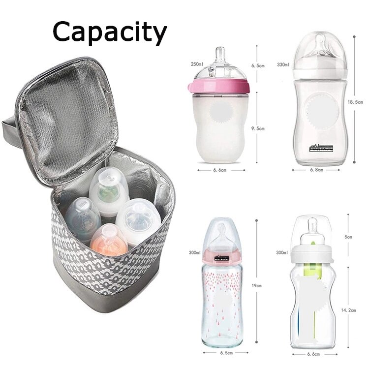 Portable Milk Bottle Insulation Bag Baby Stroller Hanging Thermal Pouch Oxford cloth Outdoor Mommy Cooler Handbag Accessories
