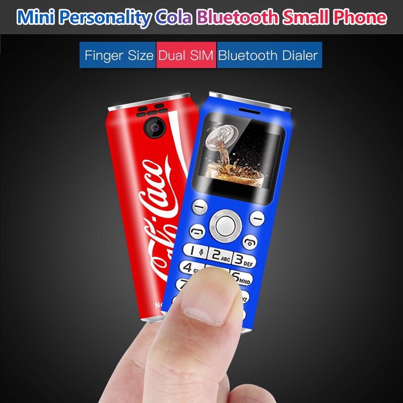Neueste Tasche Mini praktisch SATREND K8 1,0 zoll Cola bilden Telefone MP3 Bluetooth dialer Anruf Aufzeichnung kleine praktisch