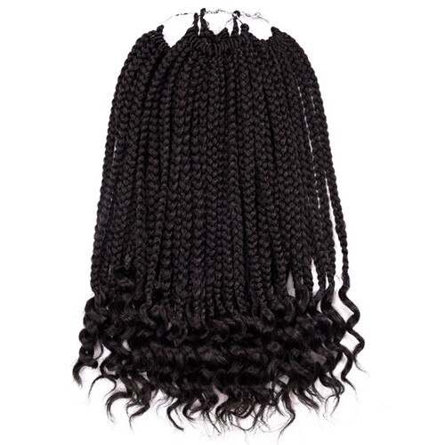 Silike 12&quot; 24 strands Loose End Box Braids High Temperature Fiber Synthetic Crotchet Braid Hair Extensions For Black Women: #1 / 9Pcs/Lot