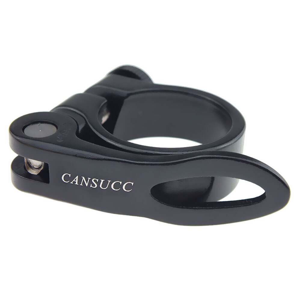 Racefiets mountainbike zadelpenklemmen zadelpenbevestigingsring fietsaccessoires fiets snelspanner zadelbuisklem: Zwart