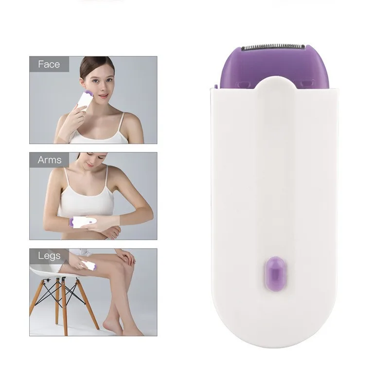 Elektrisk epilator elektrisk rakapparat rakhyvel mini uppladdningsbar borttagning smärtfri hårborttagning ansiktsepilator för ansiktet kropp