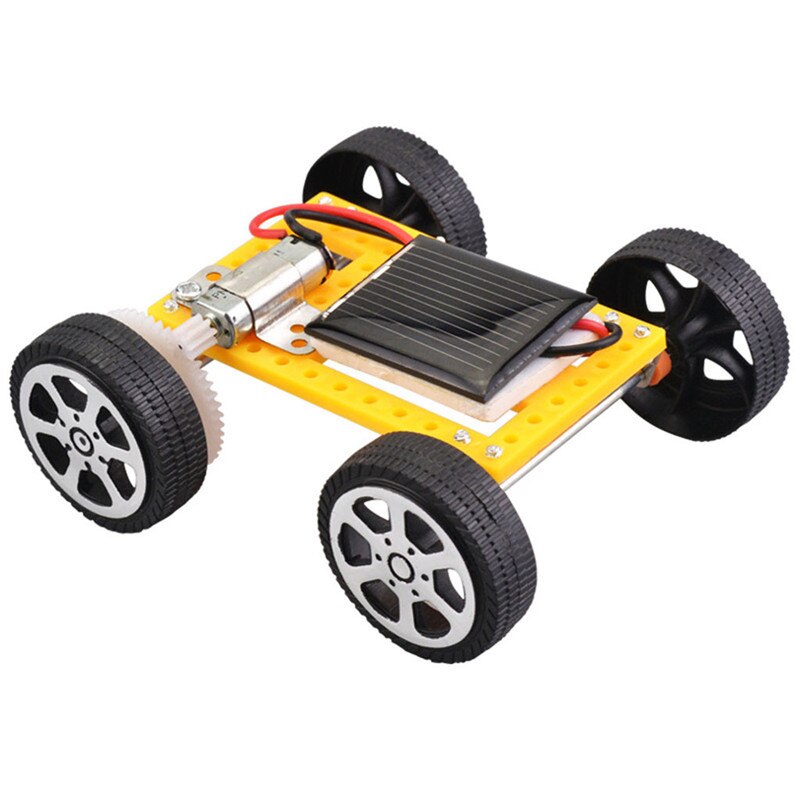 solar toy Car DIY Assemble Toy Set Solar Powered Car Kit Educational Science for Kid #4AA23