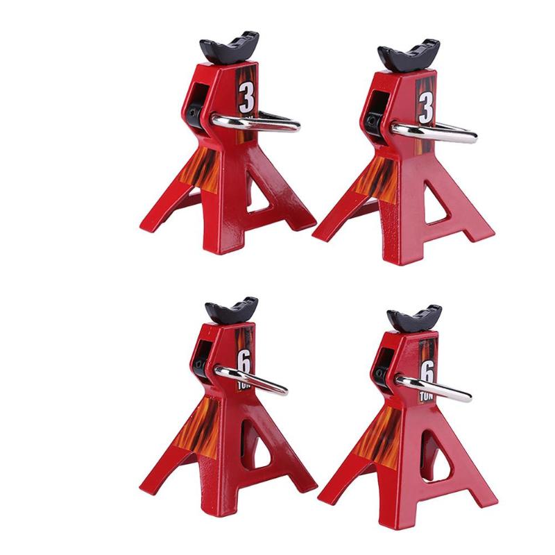 2Pcs 1/10 RC Cars Metal Jack Stands Repairing Tool 2Pcs/Set RC Crawler Climbing Car Repair Tools Diecasts Vehicles Model Parts A