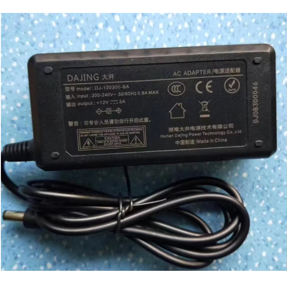 Original DAJING 12V 3A 36W AC DC Power Adapter ADP-36C2 DJ-120330-SA for TV LCD Monitor Laptop Power Supply Adaptor Charger