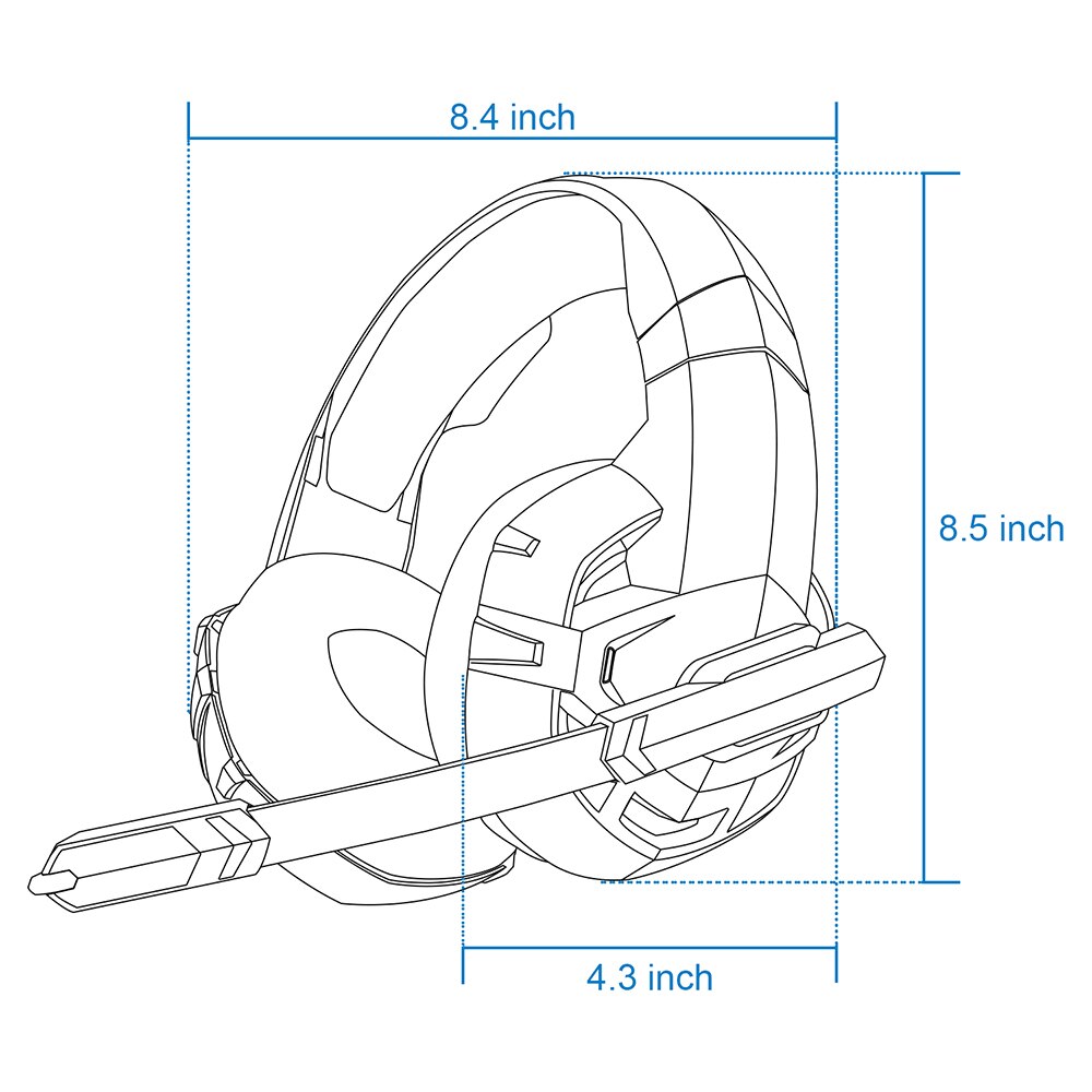 ONIKUMA – Casque d&#39;écoute de jeu K2A, son stéréo filaire USB, avec Microphone, pour PC Xbox One /Laptop